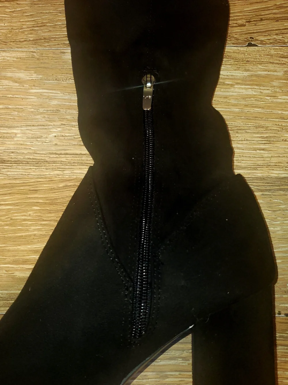 Marc Fisher Black Over-the-Knee Block Heel Boots